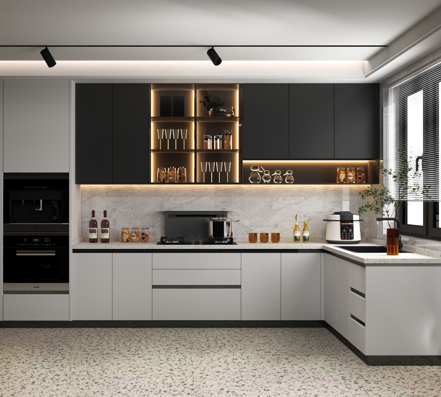 Charmain Flooring — CVG-T04 Light Grey Terrazzo